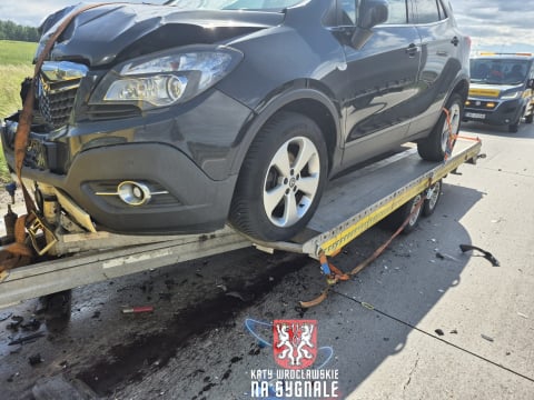 Karambol na autostradzie A4. Jezdnia w kierunku Wrocławia zablokowana - 3