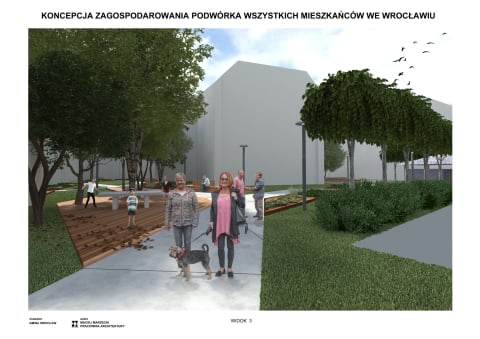 Podwórko imienia Wszystkich Mieszkańców będzie piękniejsze. Co powstanie w miejscu dzikiego parkingu? - 0