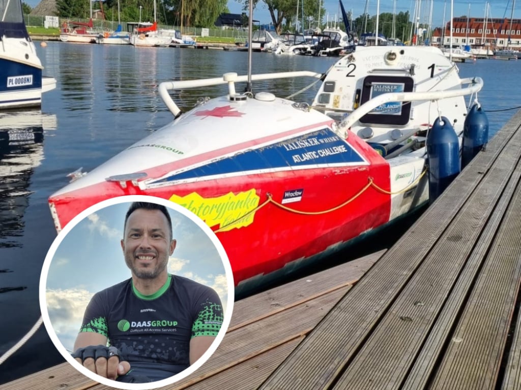 Bez silnika dookoła świata. Dariusz Kotala rusza w ekstremalną podróż - Walka z oceanem i samym sobą, złotoryjanin w drodze dookoła świata/ fot. Boat Bike and Me