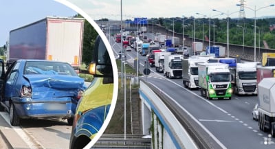 Wypadek na A4, zatory na AOW, paraliż autostrady przed granicą. Kolejny dzień ogromnych utrudnień dla kierowc&oacute;w