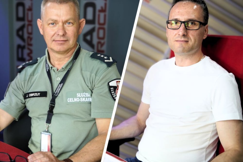 Reakcja24: Rozmawiamy z funkcjonariuszem Służby Celno-Skarbowej oraz specjalistą od podatków - Goście programu: Janusz Obrzut (z lewej) oraz Sebastian Polański. Fot: RW
