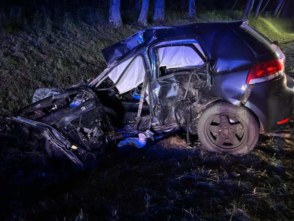 18-latek zginął w wypadku. Dramatyczne zdarzenie w powiecie milickim - Tragiczny wypadek pod Miliczem, niie żyje 18-letni kierowca/ fot. wrocławska policja