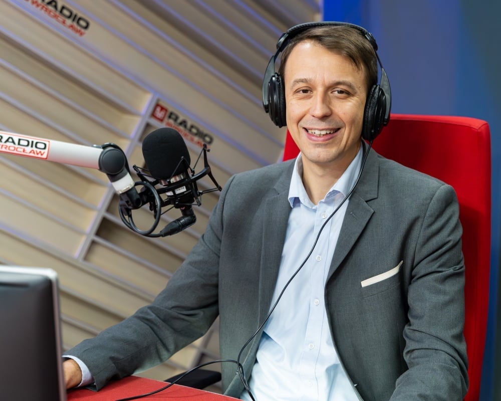 Rozmowa Dnia: dr Kamil Marcinkiewicz, politolog z Uniwersytetu Wrocławskiego. - Dr Kamil Marcinkiewicz w Radiu Wrocław. Fot: RW