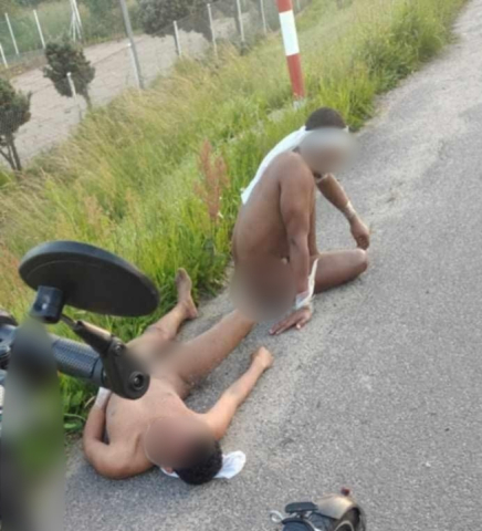 Nadzy Etiopczycy biegali po ulicach Lubina. Mieli na rękach i szyi ślady taśmy klejącej. Byli więzieni?