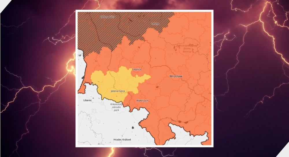 Gwałtowne burze przejdą przez Dolny Śląsk. Pomarańczowe i żółte alerty w całym województwie - Ostrzeżenia obowiązują w całym kraju, fot. canva/IMGW
