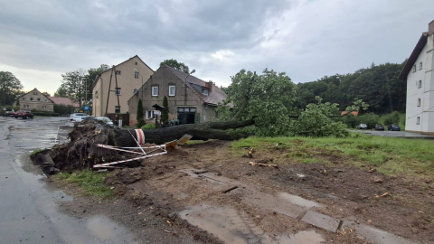 Ulewne deszcze i gwałtowne burze nad Dolnym Śląskiem. Kilkaset strażackich interwencji - 11
