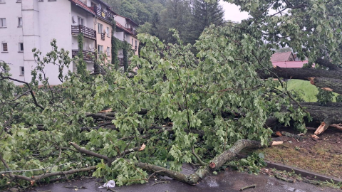 Ulewne deszcze i gwałtowne burze nad Dolnym Śląskiem. Kilkaset strażackich interwencji - 15