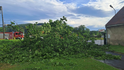 Ulewne deszcze i gwałtowne burze nad Dolnym Śląskiem. Kilkaset strażackich interwencji - 17