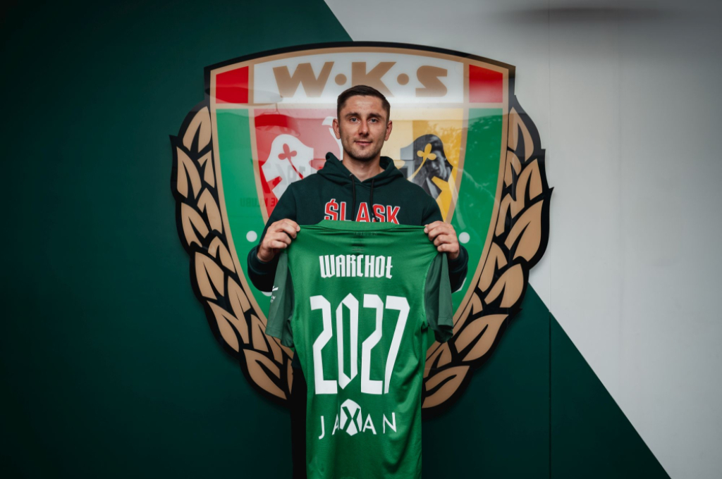 Damian Warchoł piłkarzem Śląska Wrocław - Damian Warchoł dołączył do Śląska Wrocław. Fot. slaskwroclaw.pl/Dawid Antecki