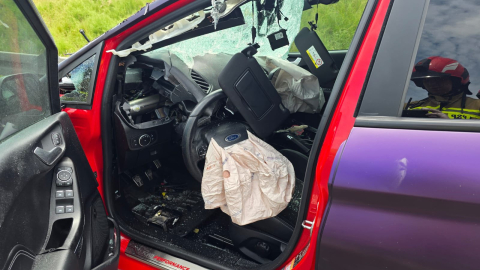 Wypadek na S3 w okolicach Jawora. Jedna osoba ranna - 0