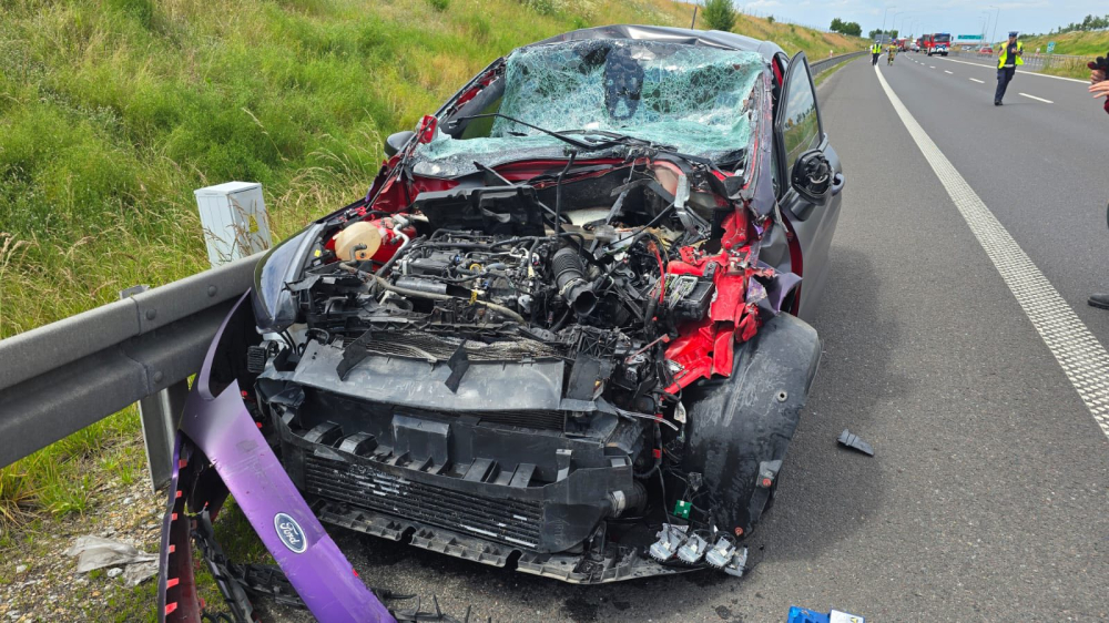 Wypadek na S3 w okolicach Jawora. Jedna osoba ranna