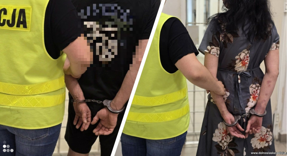 4-letnia dziewczynka wychylała się z okna mieszkania, jej rodzice... spali pijani. O krok od tragedii w Głogowie - Głogowscy policjanci zatrzymali rodziców 4-latki. Fot: Policja Dolnośląska