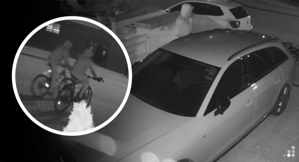 To już plaga! Złodzieje na rowerach okradają samochody na Ołtaszynie. Mieszkańcy mają dosyć, a policja uspokaja – Złodzieje na rowerach okradają samochody na Ołtaszynie. Fot. Słuchacz