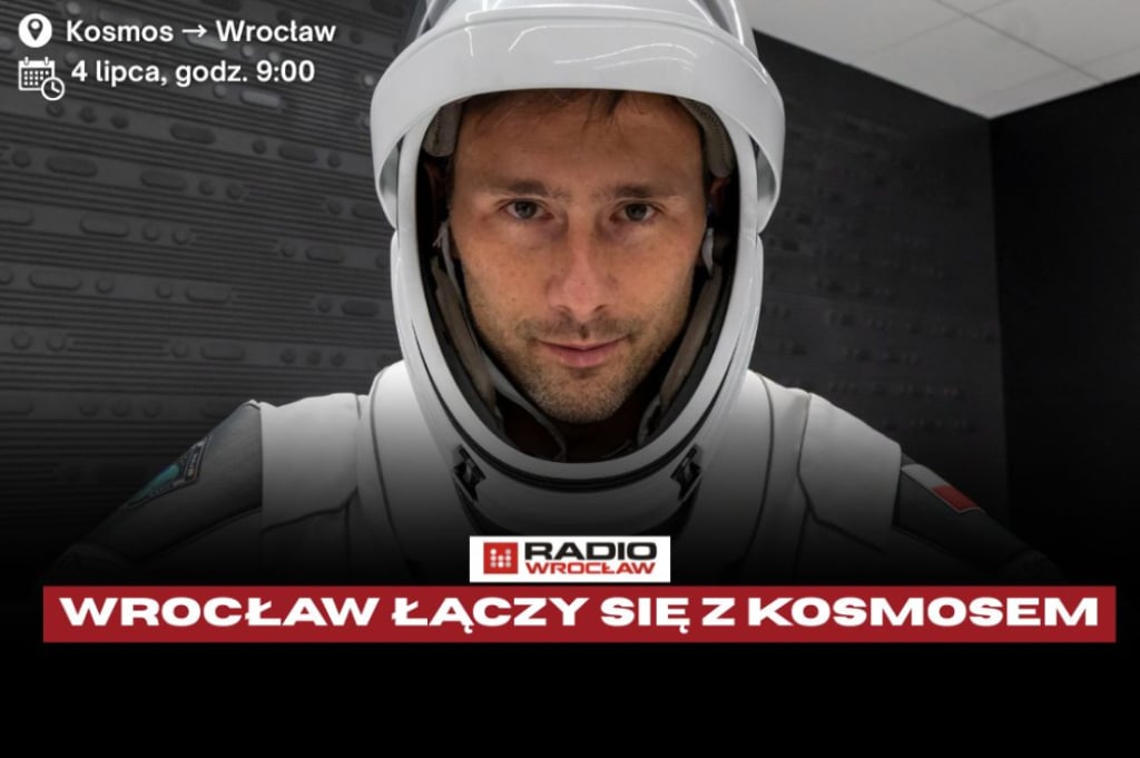 Łączenie ze Sławoszem Uznańskim-Wiśniewskim z kosmosu we Wrocławiu. Oglądajcie transmisję ze spotkania – Wrocław połączy się ze Sławoszem Uznańskim-Wiśniewskim, fot. SpaceX