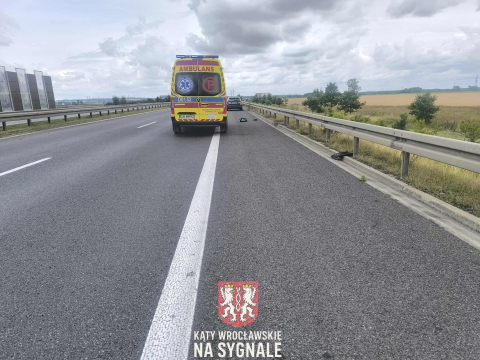 Groźny wypadek na S8 pod Wrocławiem. Auto zmiażdżone po uderzeniu w ciężarówkę [ZDJĘCIA] - 3