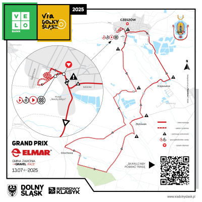 Czeszów w Gminie Zawonia kolejnym przystankiem wyścigu VeloBank VIA Dolny Śląsk  - 0