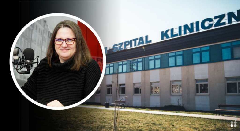 "To odbije się na pacjentach". Partia Razem zapowiada interwencje ws. pracowników szpitala przy ul. Borowskiej - Dolnośląscy politycy Partii Razem, w tym posłanka Marta Stożek, zapowiadają interwencję ws. pracowników USK we Wrocławiu. Fot: Radio Wrocław