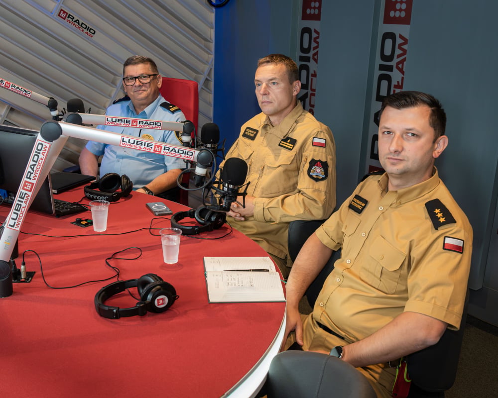 Reakcja 24: Straż Pożarna i Straż Miejska – wakacyjne przypomnienia - Straż Pożarna i Straż Miejska w studiu Radia Wrocław