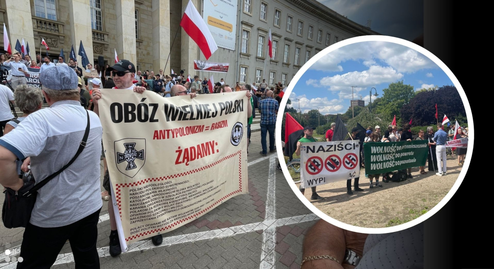 "Łączy nas polska sprawa, polskie bezpieczeństwo". We Wrocławiu zorganizowano protest "Stop imigrantom" - Protest został zorganizowany pod Dolnośląskim Urzędem Wojewózkim. 