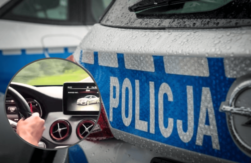 Jechał jak wariat a potem pochwalił się tym w sieci. Policja nie wystawi mandatu. Kierowca uniknie kary? - Policyjna interwencja po rajdzie mercedesem