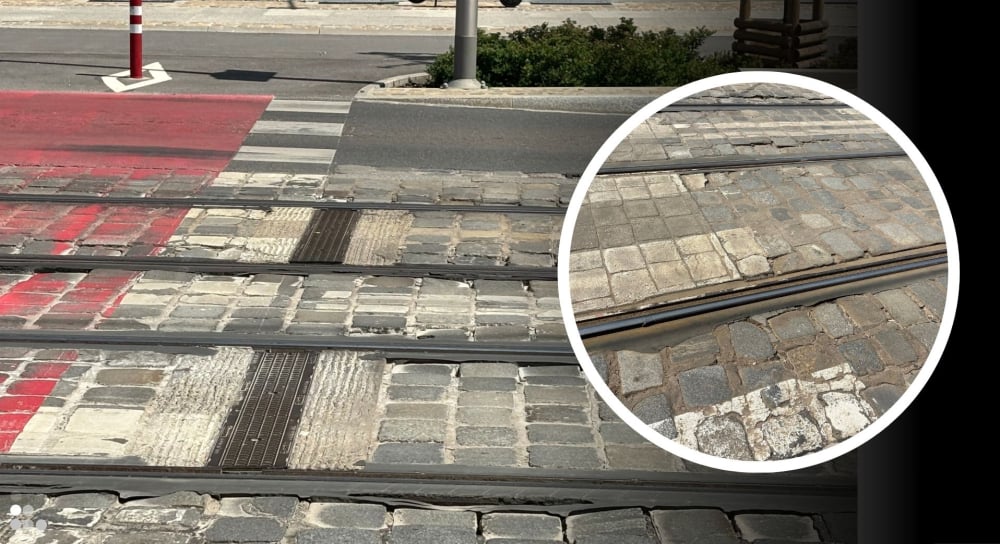 Rok po oddaniu ul. Pomorskiej, potrzebne są kolejne naprawy. Zapada się kostka brukowa - Ul. Pomorska we Wrocławiu była oddana do użytku rok temu.