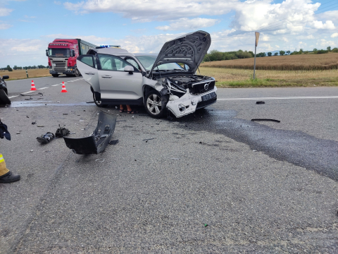 Wypadek na drodze krajowej numer 5. Trasa była zablokowana [ZDJĘCIA] - 2