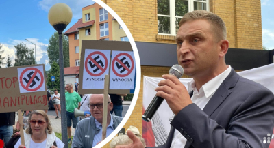 Bąkiewicz w Bogatyni: "Musimy rozpocząć walkę o polskość". Była też kontrmanifestacja