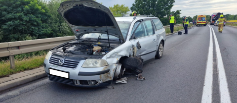 Karambol na DK 94. Zderzenie czterech pojazdów, siedem osób rannych. Droga była zablokowana - 2