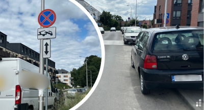 Na Maślicach parkują na zakazie, Straż Miejska nie reaguje. Dlaczego?