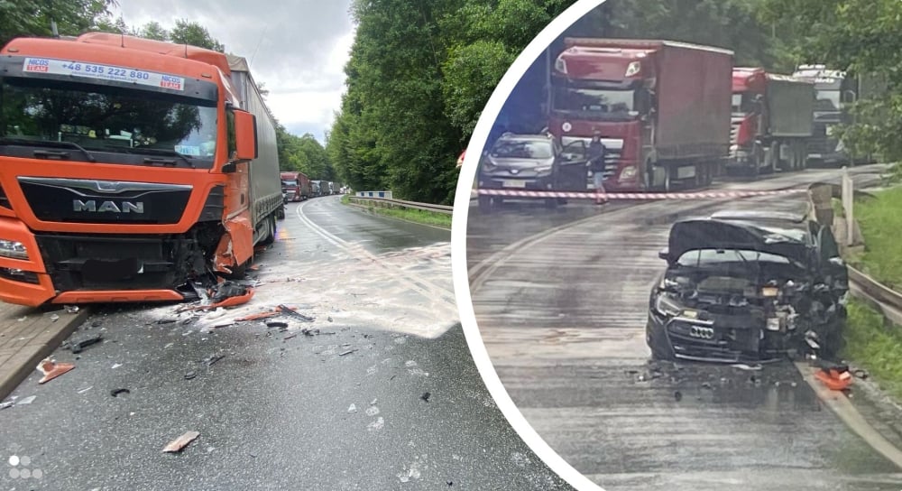 Poważne zderzenie na DK 8 w Jeleniowie, wypadek trzech pojazdów na A4. Trudny piątek na drogach - Do poważnego zdarzenia doszło m.in na DK 8 w Jeleniowie.