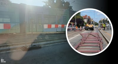 Falstart na Bardzkiej. Pierwszy dzień mijanki i... już wykolejenie tramwaju