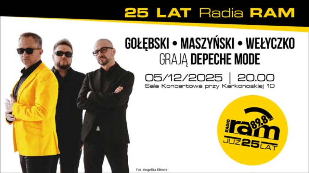 Gołębski Maszyński Wełyczko grają Depeche Mode na urodziny Radia RAM - fot. Organizator