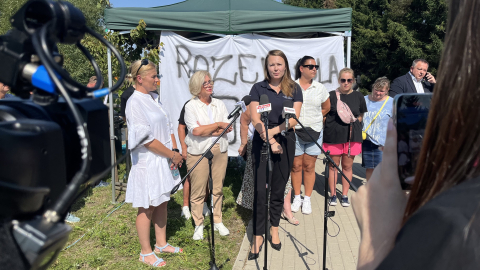 Blokowali drogę ze strachu przed ponownym zalaniem. Protest mieszkańców gminy Mysłakowice - 3