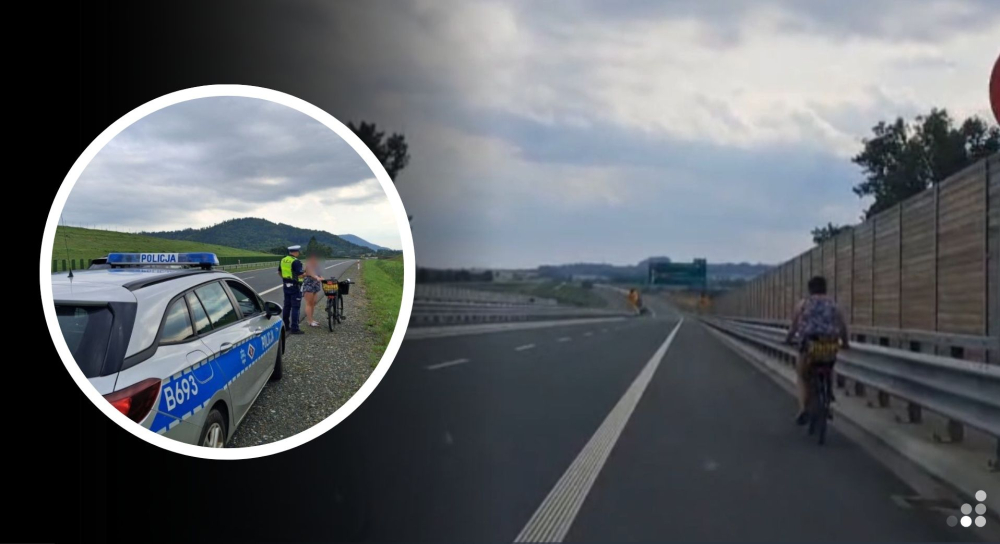 Rowerem po trasie S3, ponieważ tak podpowiedziała jej nawigacja. 30-latka ukarana mandatem
