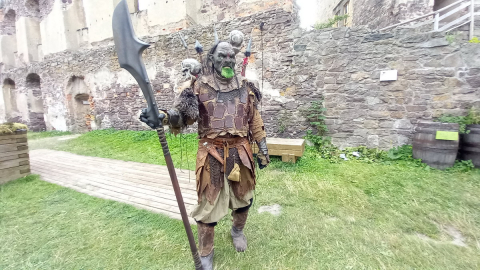 Zamek Świny zmienił się w tolkienowską twierdzę. Do niedzieli można spotkać tam fanów historii Śródziemia - 14