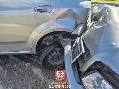 Karambol na autostradzie A4. Były utrudnienia na jezdni w stronę Wrocławia [ZDJĘCIA]