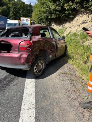 Wypadek na drodze krajowej numer 8, cztery osoby ranne! Trasa jest zablokowana - 1