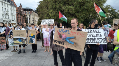 Wrocław zn&oacute;w solidarny z Palestyną. Tym razem manifestacja na placu Wolności