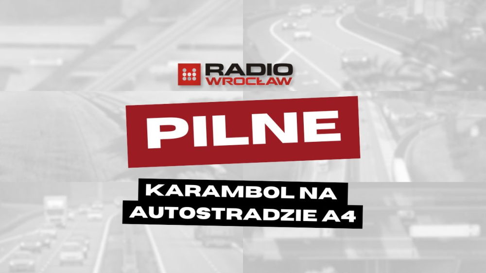 Karambol na autostradzie A4. Ogromny korek ciągnie się aż od Wrocławia - 6 samochodów osobowych zderzyło się na autostradzie A4.