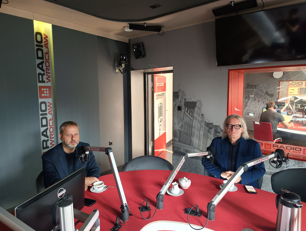 Debata parlamentarna Radia Wrocław: Paweł Hreniak (PiS), Krzysztof Mieszkowski (KO) - Paweł Hreniak i Krzysztof Mieszkowski w Debacie Parlamentarnej Radia Wrocław