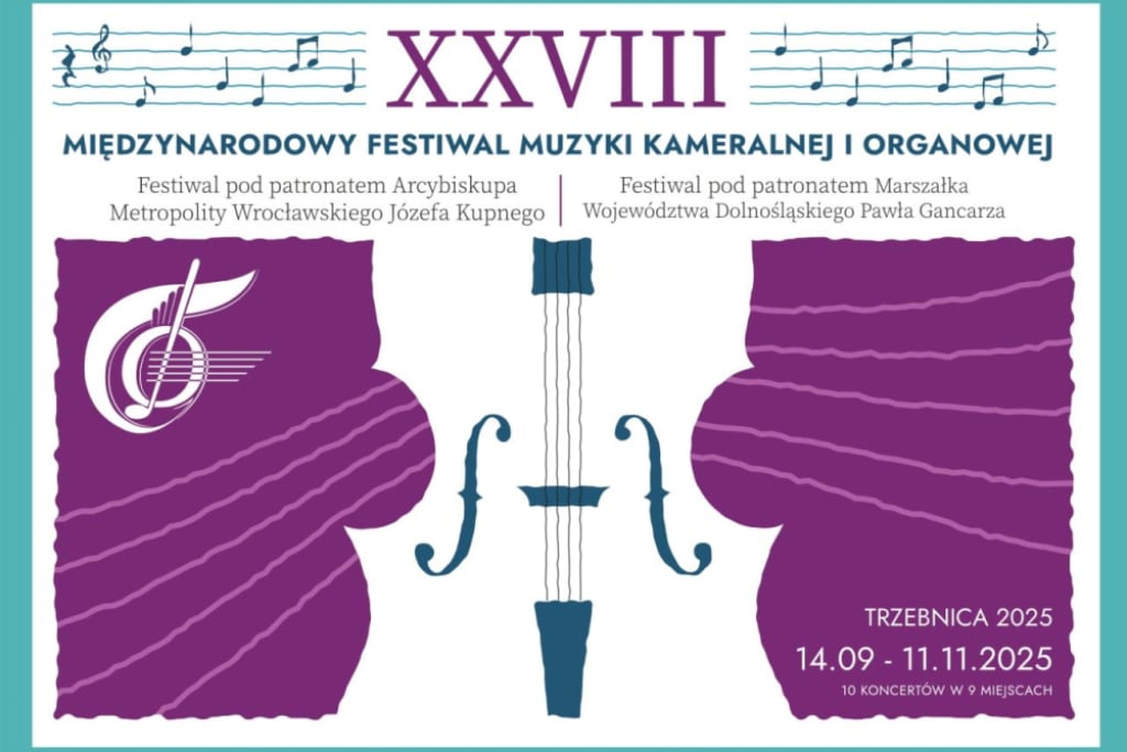 XXVIII Międzynarodowy Festiwal Muzyki Kameralnej i Organowej Trzebnica 2025 - Materiały Prasowe