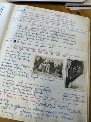 Teatr wiejski z Miłkowic wraca na muralu w Siedliskach. Artysta odtworzył scenę z 1948 roku - 6