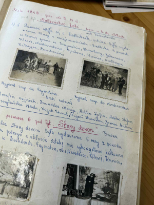 Teatr wiejski z Miłkowic wraca na muralu w Siedliskach. Artysta odtworzył scenę z 1948 roku - 5