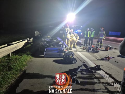 Dwa nocne wypadki na Dolnym Śląsku. Nie żyje jedna osoba, kilka jest rannych - 2