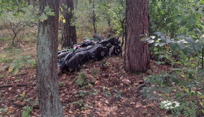 Tragiczny wypadek niedaleko Wrocławia. Motocyklista zginął po uderzeniu w drzewo