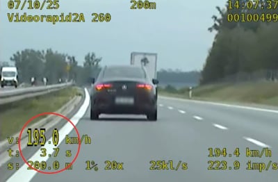Pędził prawie 200 km/h po Autostradowej Obwodnicy Wrocławia. Zobacz nagranie