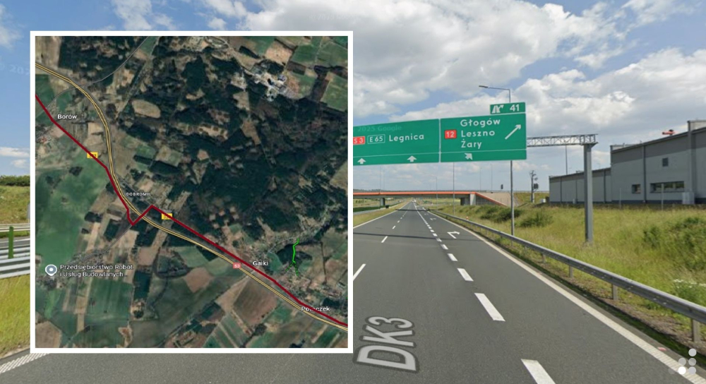 Zamknięto trasę S3 w kierunku Wrocławia. Trwa remont spowodowany szkodami g&oacute;rniczymi