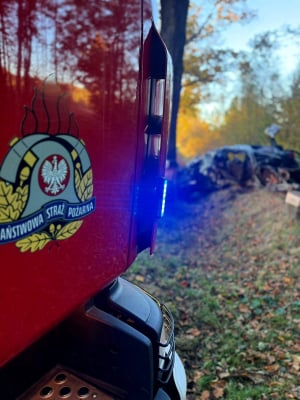 Śmiertelny wypadek na Dolnym Śląsku. Z samochodu niewiele zostało [ZDJĘCIA] - 0