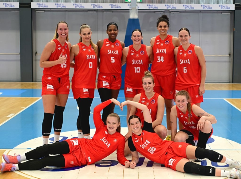 EuroCup: Druga wygrana Ślęzy Wrocław - Koszykarki Ślęzy Wrocław były zadowolone po zwycięstwie w Szwajcarii