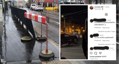 Uderzył w barierki i... odjechał. Policja ustala, kto spowodował kolizję w centrum